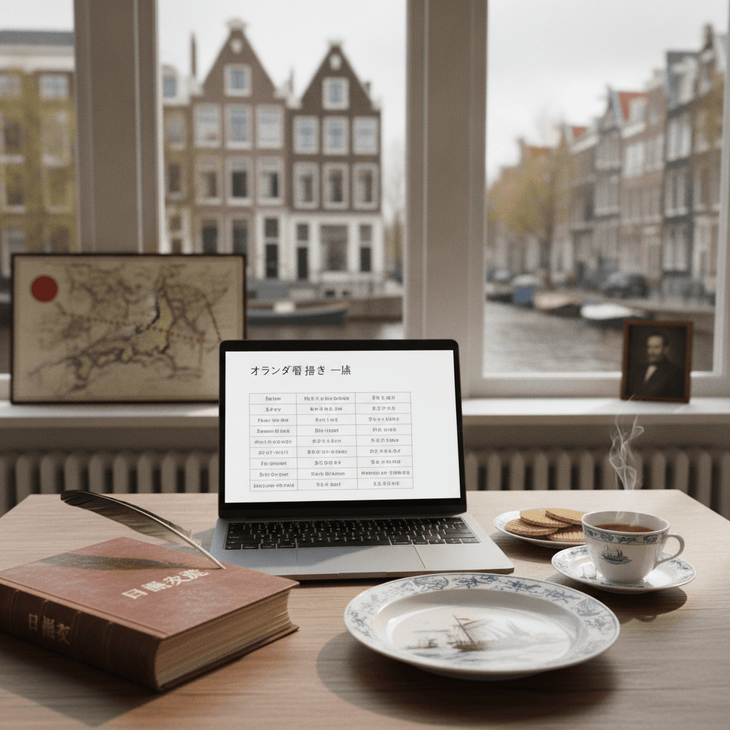 オランダ語 挨拶 一覧:江戸の日蘭交流から学ぶ言葉の力